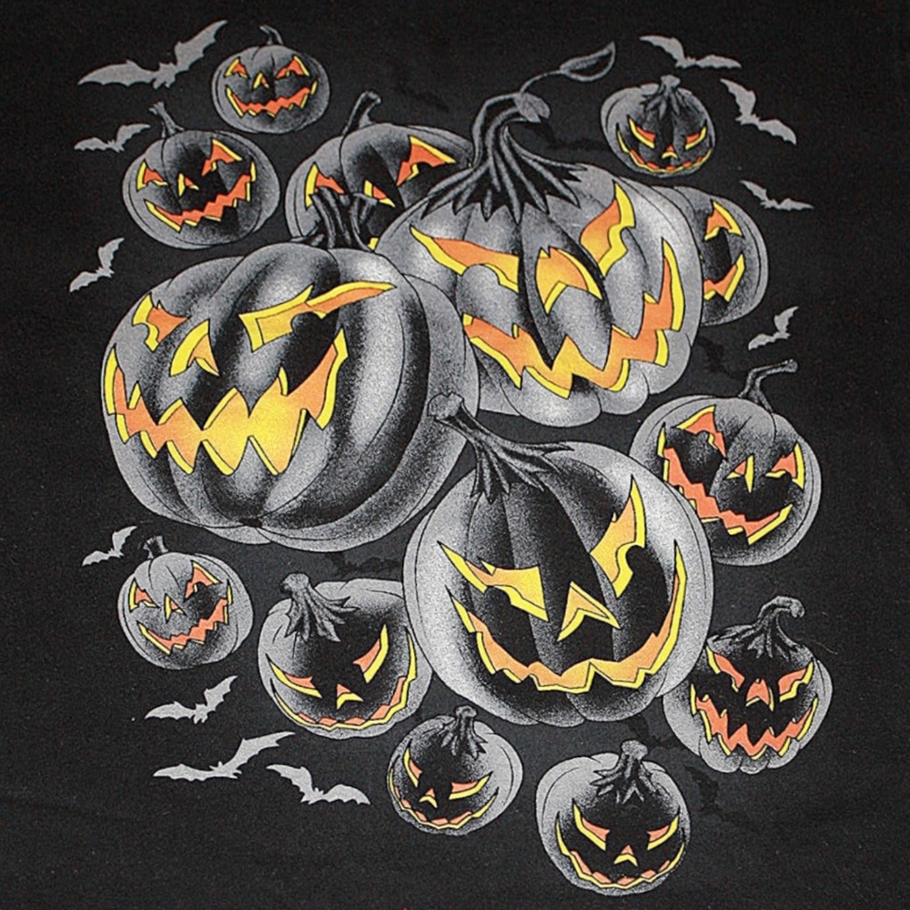 Unisex Kids Glow in the Dark Halloween Graphic Tee - Picture 2 of 4